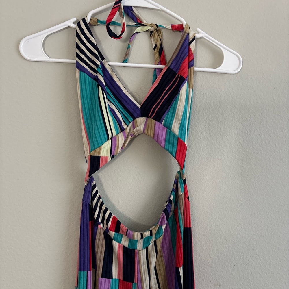 Fashion Nova Striped Colorful Jumpsuit